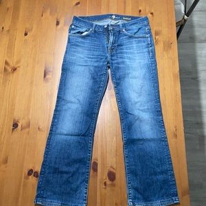 7 for all mankind bootcut jeans size 32 waist men